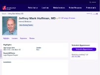 Website Screenshot Jeffrey Mark Huffman, MD