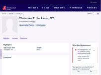 Website Screenshot Christian T. Jackson, DPT