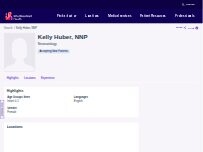 Website Screenshot Kelly Huber, NNP