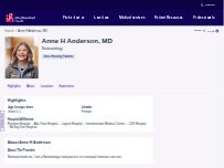 Website Screenshot Anne H Anderson, MD