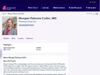 Website Screenshot Morgan Paloma Coller, MD
