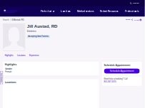 Website Screenshot Jill Austad, RD