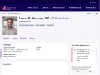 Website Screenshot Jason R. Herman, DO