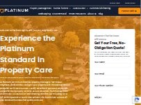Website Screenshot Platinum Property Management
