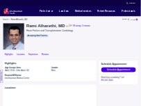Website Screenshot Rami Alharethi, MD