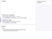 Website Screenshot Kellee R. Glaus, MD