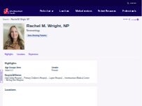Website Screenshot Rachel M. Wright, NP