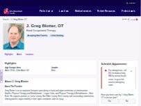 Website Screenshot J. Greg Blotter, DPT