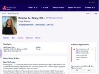 Website Screenshot Brette A. Brey, PA