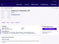 Website Screenshot Jeffery E. Piacitelli, PA