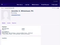 Website Screenshot Jennifer A. Whitehead, PA
