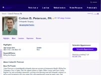 Website Screenshot Colton B. Peterson, PA