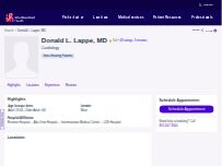 Website Screenshot Donald L. Lappe, MD