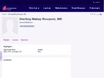 Website Screenshot Sterling Makay Rosqvist, MD