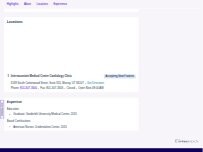 Website Screenshot Clayton E. Savage, NP