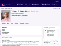 Website Screenshot Tiffany P. Riley, PA