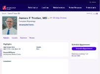Website Screenshot James F Trotter, MD