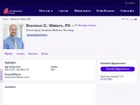 Website Screenshot Brenton G. Waters, PA
