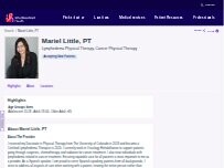 Website Screenshot Mariel Little, PT,