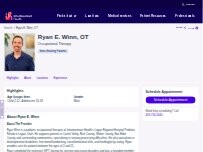 Website Screenshot Ryan E. Winn, DPT
