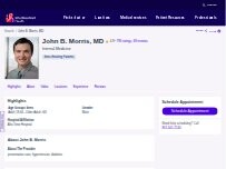 Website Screenshot John B. Morris, MD