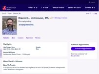 Website Screenshot David L. Johnson, PA