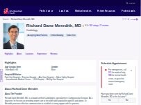 Website Screenshot Richard Dane Meredith, MD
