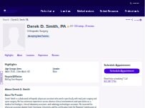 Website Screenshot Derek D. Smith, PA