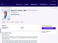 Website Screenshot Mark R. Thiele, MD