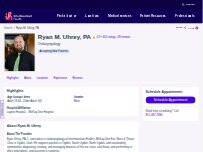 Website Screenshot Ryan M. Uhrey, PA