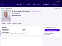 Website Screenshot G. Richard Ellis, PA