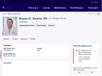 Website Screenshot Bryan K. Searle, PA