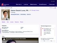 Website Screenshot Jaime David Luna, PA