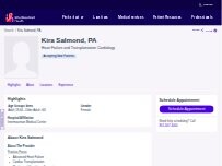Website Screenshot Kira Salmond, PA