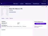 Website Screenshot Steve M. Mason, PA