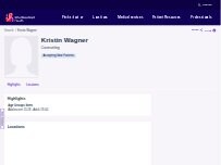 Website Screenshot Kristin Wagner,