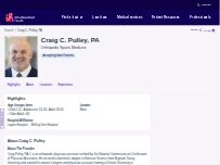 Website Screenshot Craig C. Pulley, PA