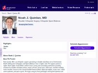Website Screenshot Noah J. Quinlan, MD