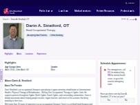 Website Screenshot Darin A. Stratford, DPT