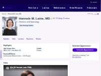 Website Screenshot Hannele M. Laine, MD