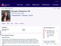Website Screenshot Morgan Pellegrini, PA