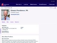 Website Screenshot Shawn Pendleton, PA