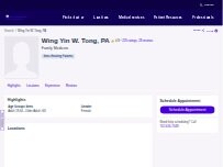 Website Screenshot Wing Yin W. Tong, PA