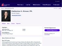 Website Screenshot Katherine A. Kinser, PA