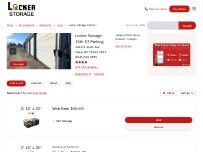 Website Screenshot Locker Storage 15th St Vehicle Storage and Parking