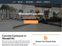 Website Wendell Concrete