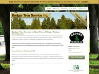 Website Screenshot Badger Tree Service Inc.