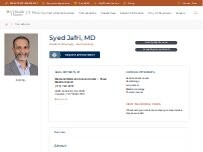 Website Screenshot Syed  Jafri ,  MD