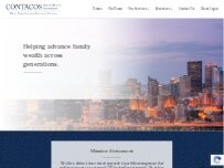 Website Screenshot Contacos Private Wealth Management