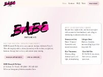 Website Screenshot Babe Beauty and Wellness